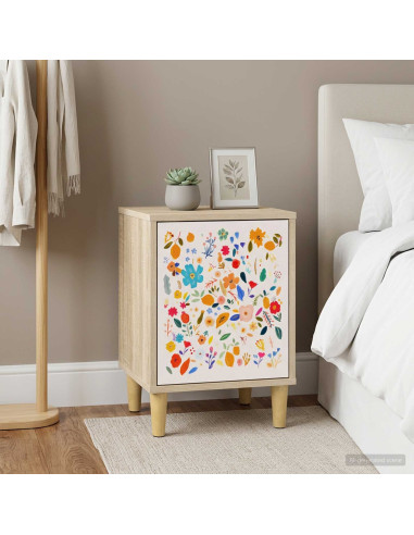 Armadio da Notte MAINZ 2 pz Rovere Sonoma 36 x 33 x 50 cm