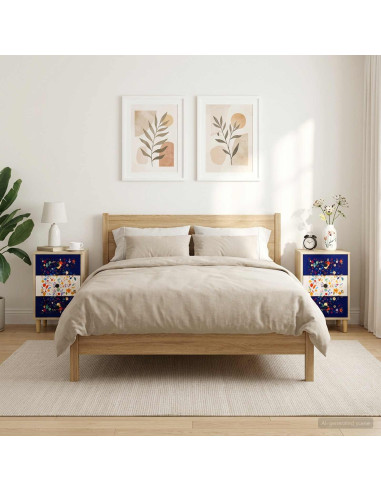 Armadio da Notte MAINZ 2 pz Rovere Sonoma 36 x 33 x 60 cm