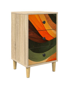 Armadio da Notte BONN Rovere Sonoma 36 x 33 x 60 cm