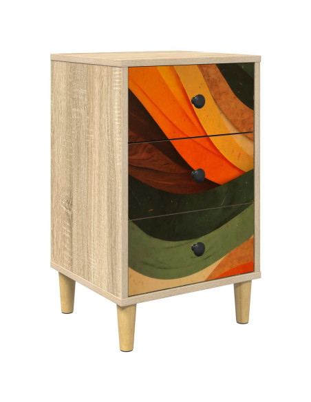 Armadio da Notte BONN Rovere Sonoma 36 x 33 x 60 cm