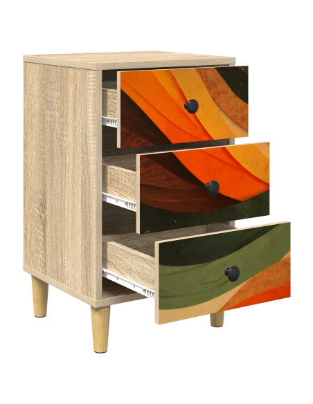 Armadio da Notte BONN Rovere Sonoma 36 x 33 x 60 cm