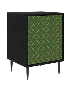 Armadio da Notte GELEEN Rovere Nero 36 x 33 x 51 cm