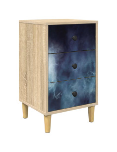 Armadio da Notte RAALTE Rovere Sonoma 36 x 33 x 60 cm