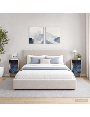 Armadio da Notte RAALTE 2 pz Rovere Sonoma 36 x 33 x 60 cm
