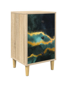 Armadio da Notte WIJHE Rovere Sonoma 36 x 33 x 60 cm