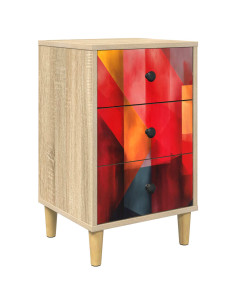 Armadio da Notte HEESCH Rovere Sonoma 36 x 33 x 60 cm 2