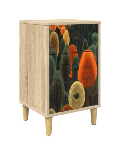 Armadio da Notte ZAANDAM Rovere Sonoma 36 x 33 x 60 cm