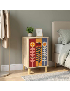Armadio da Notte ESSEN Rovere Sonoma 36 x 33 x 60 cm 2