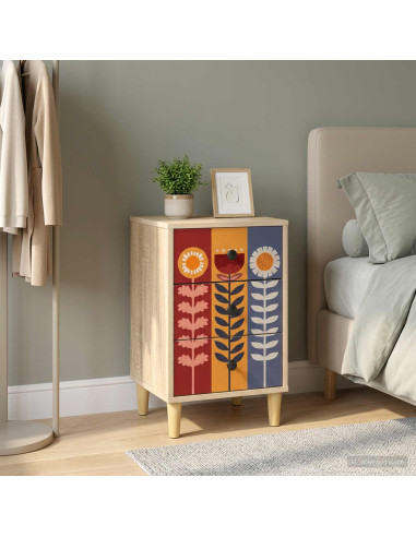 Armadio da Notte ESSEN Rovere Sonoma 36 x 33 x 60 cm