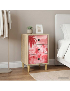 Armadio da Notte AACHEN 2 pz Rovere Sonoma 36 x 33 x 60 cm