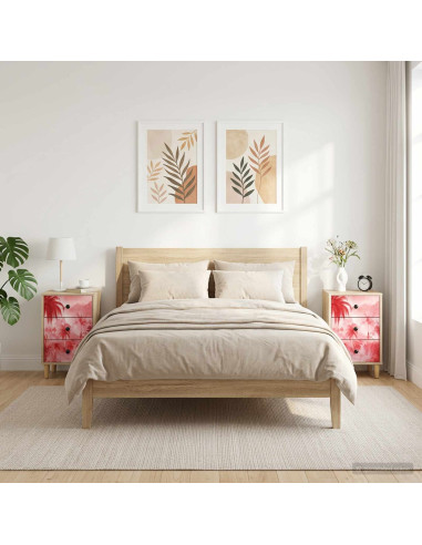 Armadio da Notte AACHEN 2 pz Rovere Sonoma 36 x 33 x 60 cm
