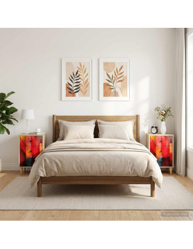 Armadio da Notte HEESCH 2 pz Rovere Sonoma 36 x 33 x 60 cm