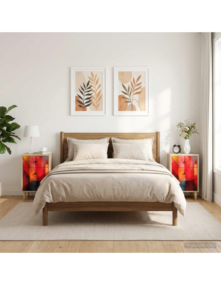 Armadio da Notte HEESCH 2 pz Rovere Sonoma 36 x 33 x 60 cm