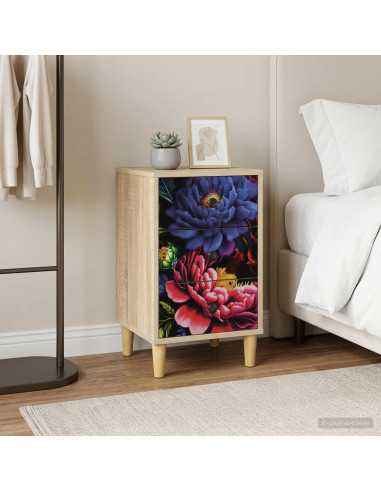 Armadio da Notte KIEL 2 pz Rovere Sonoma 36 x 33 x 60 cm