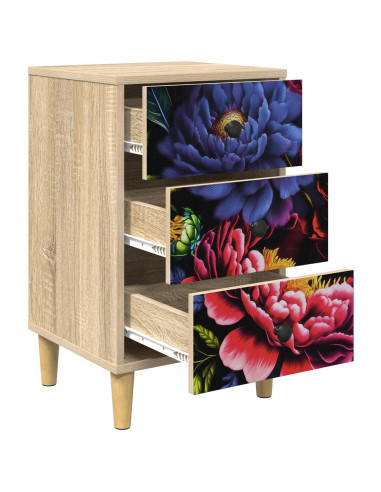 Armadio da Notte KIEL 2 pz Rovere Sonoma 36 x 33 x 60 cm