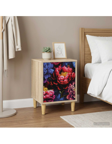 Armadio da Notte KIEL 2 pz Rovere Sonoma 36 x 33 x 50 cm