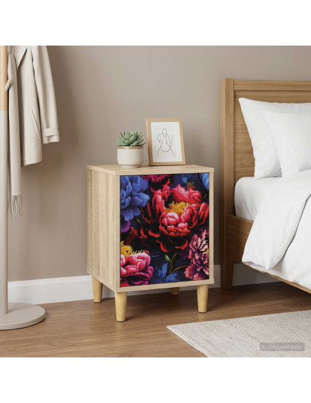 Armadio da Notte KIEL 2 pz Rovere Sonoma 36 x 33 x 50 cm