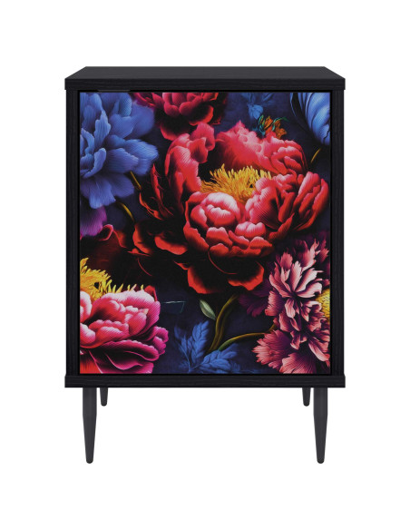 Armadio da Notte KIEL Rovere Nero 36 x 33 x 51 cm