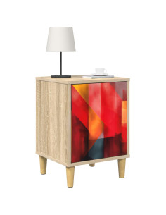 Armadio da Notte HEESCH Rovere Sonoma 36 x 33 x 50 cm 2