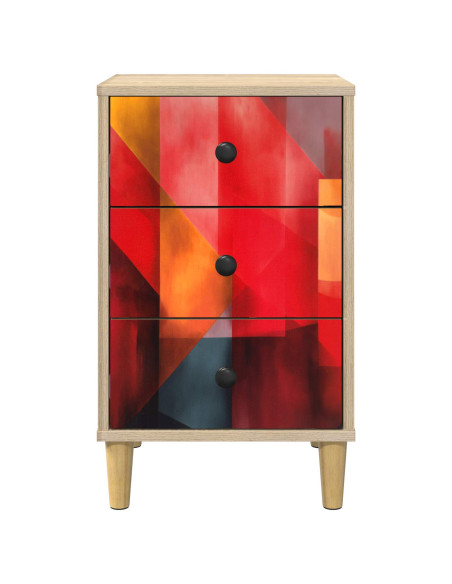 Armadio da Notte HEESCH Rovere Sonoma 36 x 33 x 60 cm