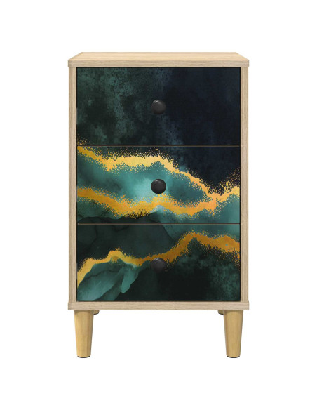 Armadio da Notte WIJHE Rovere Sonoma 36 x 33 x 60 cm