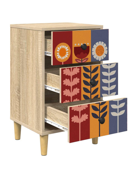 Armadio da Notte ESSEN Rovere Sonoma 36 x 33 x 60 cm