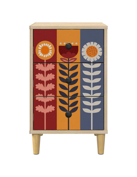 Armadio da Notte ESSEN Rovere Sonoma 36 x 33 x 60 cm