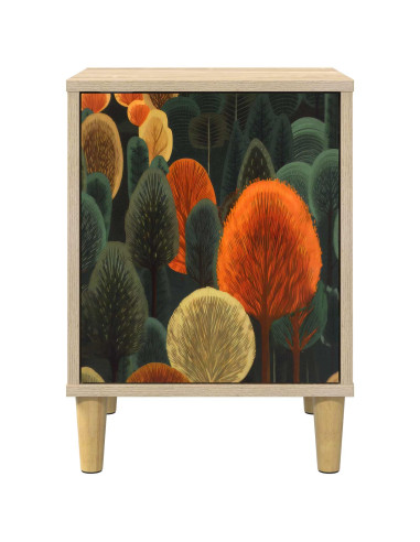 Armadio da Notte ZAANDAM Rovere Sonoma 36 x 33 x 50 cm