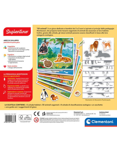 Clementoni Sapientino Montessori - Gli Animali