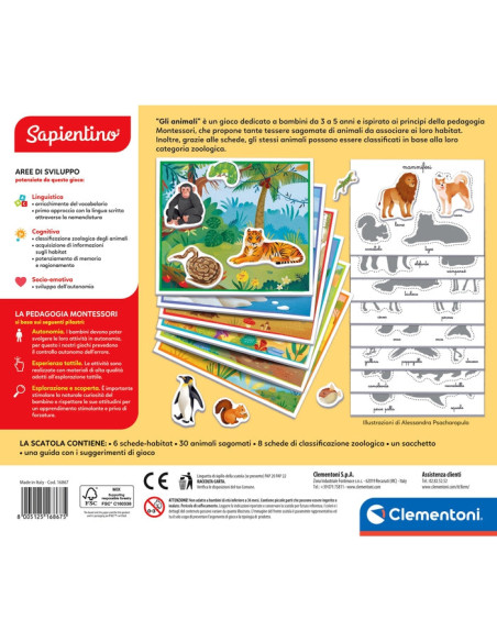 Clementoni Sapientino Montessori - Gli Animali