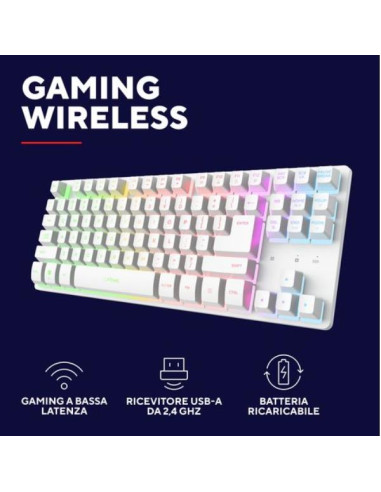 GXT831W THADO TKL WRLS KB WHT IT
