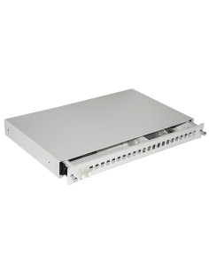 CASSETTO FIBRA OTTICA 24 PORTE 1U GR ADATTATORI SC SIMPLEX/LC DUPLEX