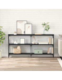 Tavolo consolle Rovere Nero 150 x 29 x 75 cm