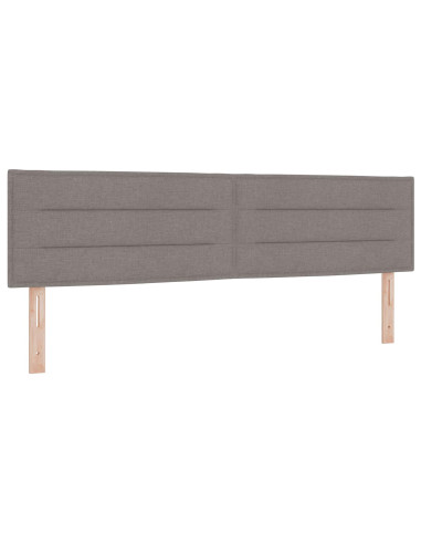 Letto con contenitore LED e materasso Tortora 180 x 200 cm