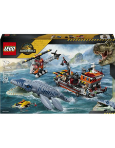ATTACCO BARCA DINOSAURO MOSASAURUS
