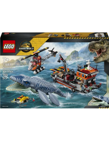 ATTACCO BARCA DINOSAURO MOSASAURUS