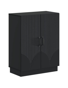 Set di armadietti da bagno in 3 pezzi HOORN Nero 2