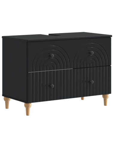 Set di Armadi da Bagno da 2 Pezzi ALKMAAR Nero