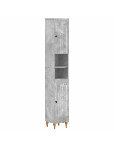 Set di Armadi da Bagno da 2 Pezzi ALKMAAR Grigio Cemento