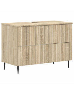 Set di Armadi da Bagno da 2 Pezzi ZWOLLE Rovere Sonoma 2