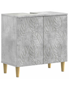 Set di Armadi da Bagno da 2 Pezzi DELFT Grigio Cemento 2