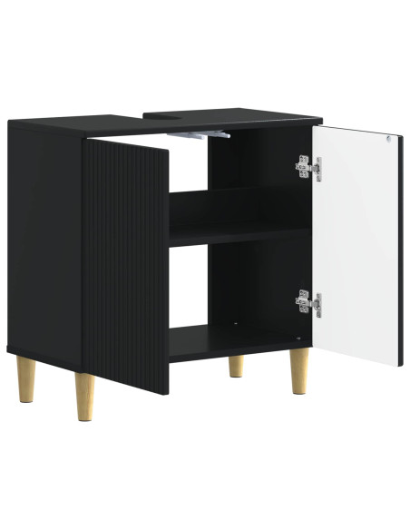 Armadio per Lavabo da Bagno ARNHEM Nero 59,5 x 31,5 x 59 cm