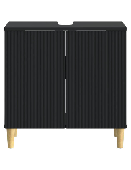 Armadio per Lavabo da Bagno ARNHEM Nero 59,5 x 31,5 x 59 cm