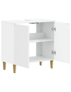 Armadio per Lavabo da Bagno ARNHEM Bianco 59,5 x 31,5 x 59 cm 2