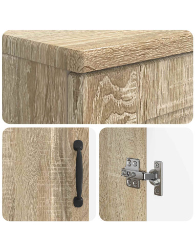 Set di Armadi da Bagno da 2 Pezzi UTRECHT Rovere Sonoma