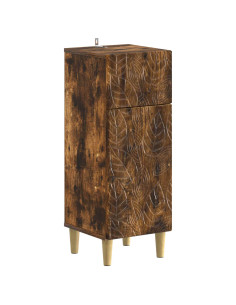 Set di armadietti da bagno in 3 pezzi DELFT Rovere Fumo 2