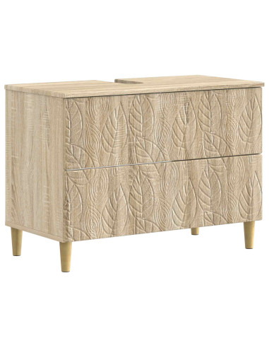 Set di armadietti da bagno in 3 pezzi DELFT Rovere Sonoma