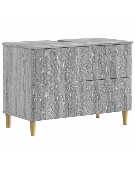 Set di armadietti da bagno in 3 pezzi DELFT Sonoma grigio