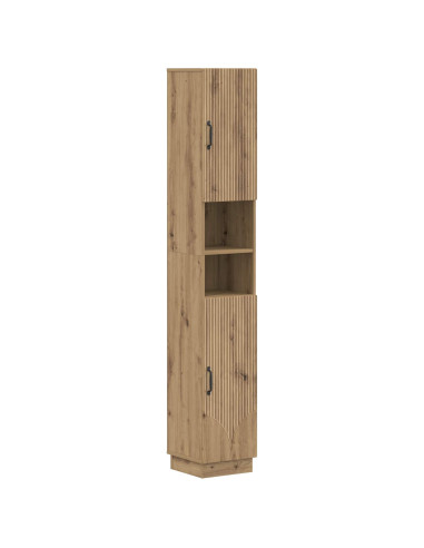 Set di Mobili da Bagno da 4 Pezzi HOORN Rovere Artigianale