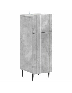 Set di armadietti da bagno in 3 pezzi ZWOLLE Grigio Cemento 2